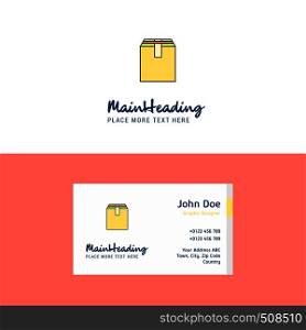 Flat Database Logo and Visiting Card Template. Busienss Concept Logo Design