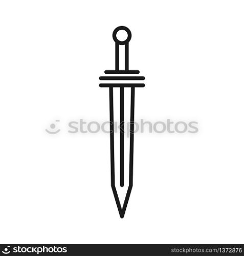 flat design best vector sword icon