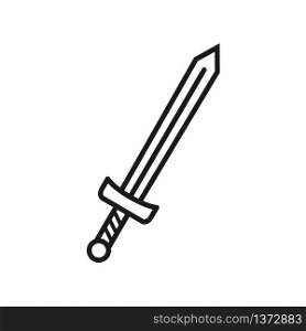 flat design best vector sword icon