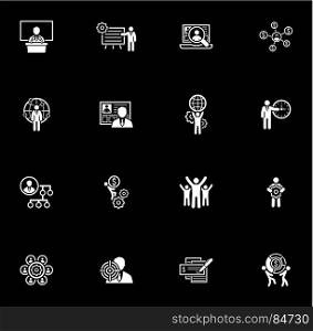 Flat Design Business Icons Set.. Flat Design Icons Set. Business and Finance.
