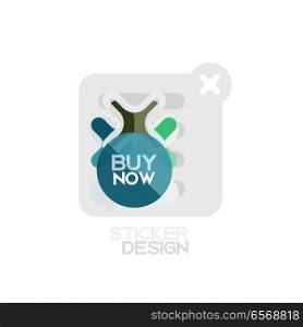 Flat design cross shape geometric sticker icon, paper style design with buy now s&le text, for business or web presentation, app or interface buttons. Flat design cross shape geometric sticker icon, paper style design with buy now s&le text, for business or web presentation, app or interface buttons, internet website store banners and labels