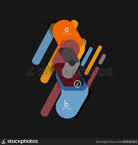 Flat design geometric infographics, arrow shape vector sticker or label, price tags, offer promotion badge, icon design, paper style layout for data graphic visualization step by step process, for business or web presentations. Flat design geometric infographics, arrow shape vector sticker or label, price tags, offer promotion badge, icon design, paper style layout for data graphic visualization step by step process, for business or web presentations, app or interface buttons, internet website store