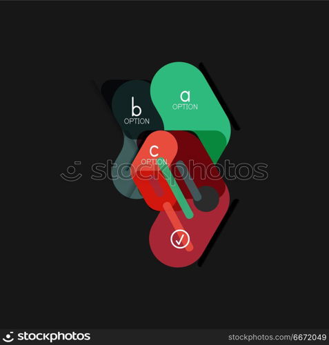 Flat design geometric infographics, arrow shape vector sticker or label, price tags, offer promotion badge, icon design, paper style layout for data graphic visualization step by step process, for business or web presentations. Flat design geometric infographics, arrow shape vector sticker or label, price tags, offer promotion badge, icon design, paper style layout for data graphic visualization step by step process, for business or web presentations, app or interface buttons, internet website store