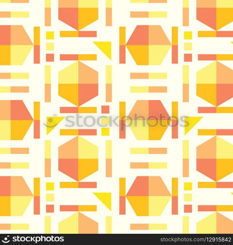 Flat design geometric pattern