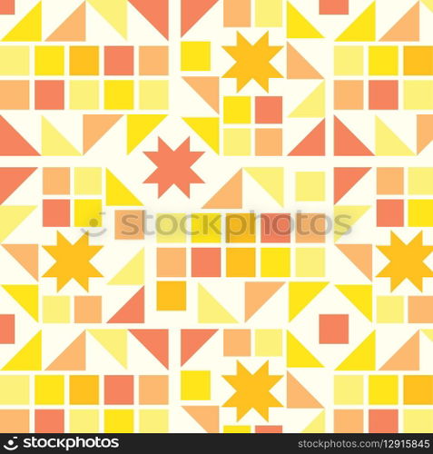 Flat design geometric pattern