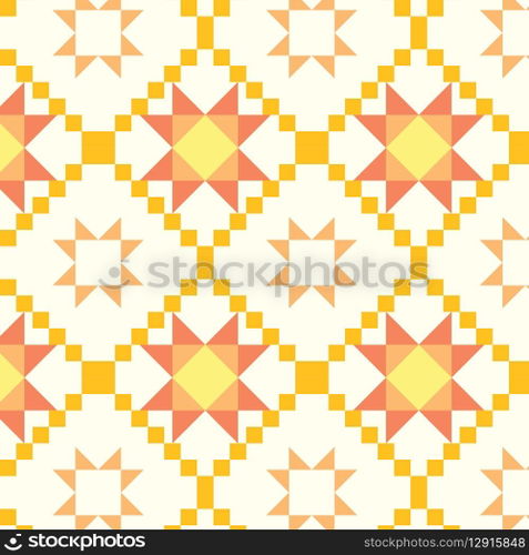 Flat design geometric pattern