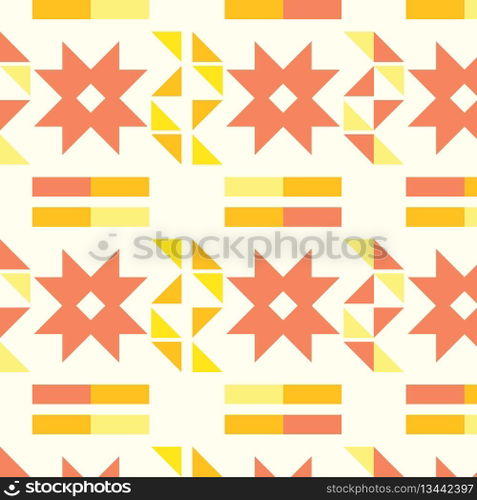 Flat design geometric pattern