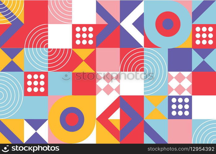 Flat design geometric pattern background