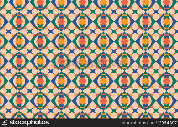 Flat design geometric pattern background
