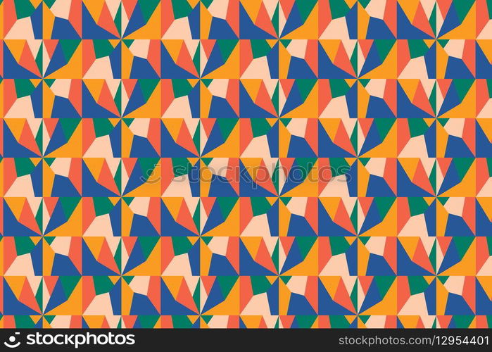 Flat design geometric pattern background