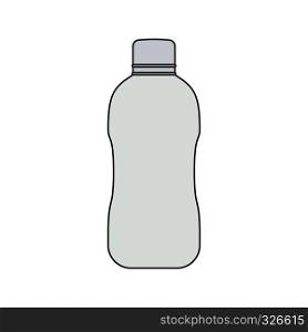 Flat design icon of Water bottle in ui colors. Vector illustration.
