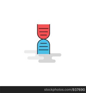 Flat DNA Icon. Vector