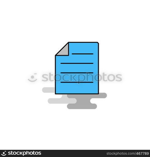 Flat Document Icon. Vector