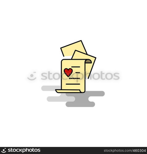 Flat Documents Icon. Vector