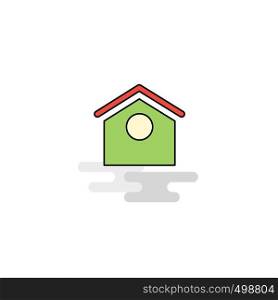Flat Dog house Icon. Vector
