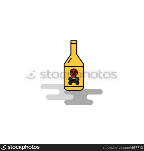 Flat Drink bottle Icon. Vector