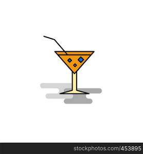 Flat Drink Icon. Vector