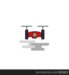 Flat Drone camera Icon. Vector