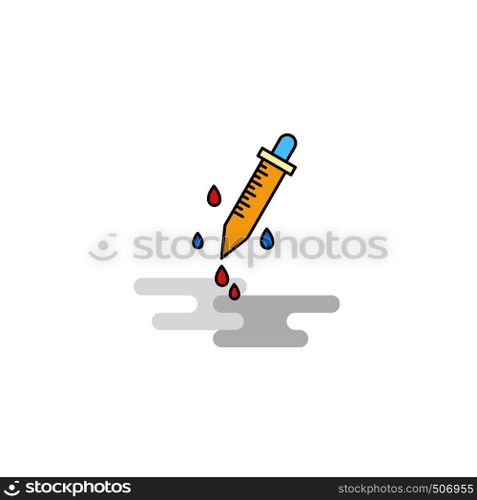 Flat Dropper Icon. Vector