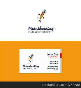 Flat Dropper Logo and Visiting Card Template. Busienss Concept Logo Design