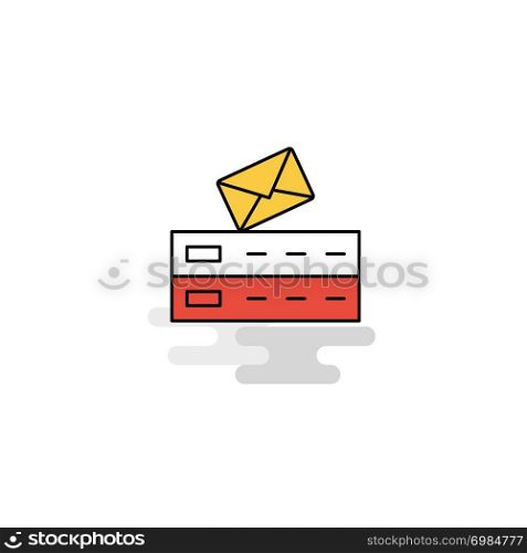 Flat Email Icon. Vector