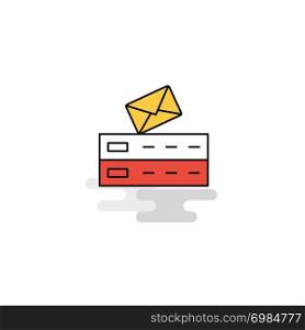 Flat Email Icon. Vector