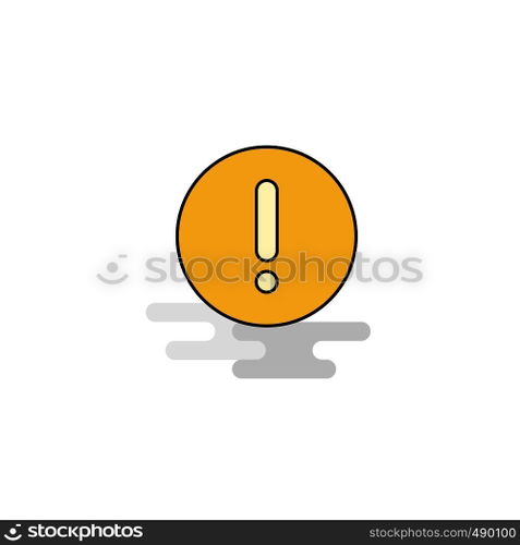 Flat Error Icon. Vector
