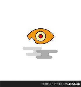 Flat Eye Icon. Vector