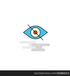Flat Eye Icon. Vector