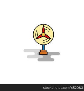 Flat Fan Icon. Vector