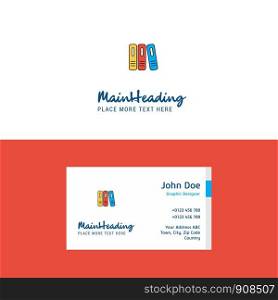 Flat Files Logo and Visiting Card Template. Busienss Concept Logo Design
