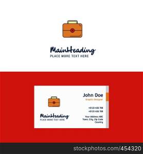 Flat First aid box Logo and Visiting Card Template. Busienss Concept Logo Design