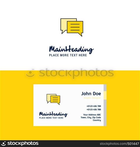 Flat Folder Logo and Visiting Card Template. Busienss Concept Logo Design