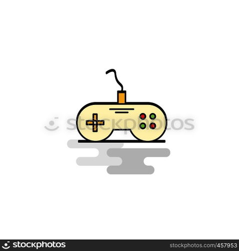 Flat Game controller Icon. Vector