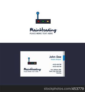 Flat Gear box Logo and Visiting Card Template. Busienss Concept Logo Design
