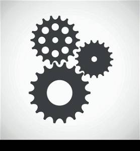 Flat Gear Icon. Cooperation and Teamwork Concept. Vector Illustration EPS10. Flat Gear Icon. Cooperation and Teamwork Concept. Vector Illustr