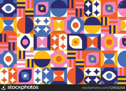 Flat geometric pattern background
