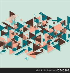 Flat geometric pattern, can be used for brochures, banners, placards, posters, flyers.. Flat geometric pattern, can be used for brochures, banners, plac