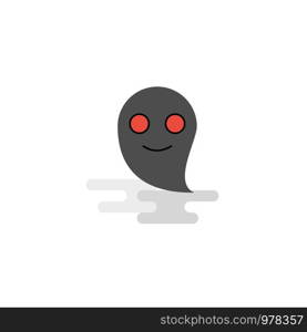 Flat Ghost Icon. Vector