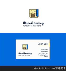 Flat Grains bag Logo and Visiting Card Template. Busienss Concept Logo Design