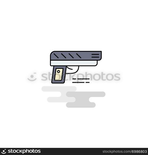 Flat Gun Icon. Vector