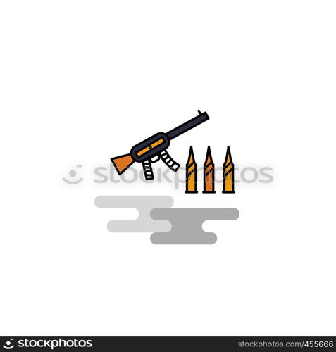 Flat Guns Icon. Vector