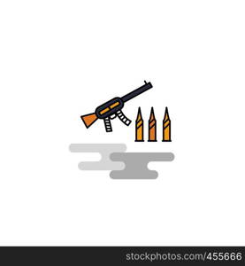 Flat Guns Icon. Vector
