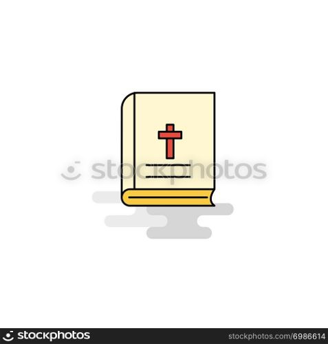 Flat Holy Bible Icon. Vector