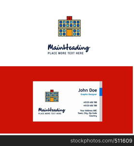 Flat Hospital Logo and Visiting Card Template. Busienss Concept Logo Design