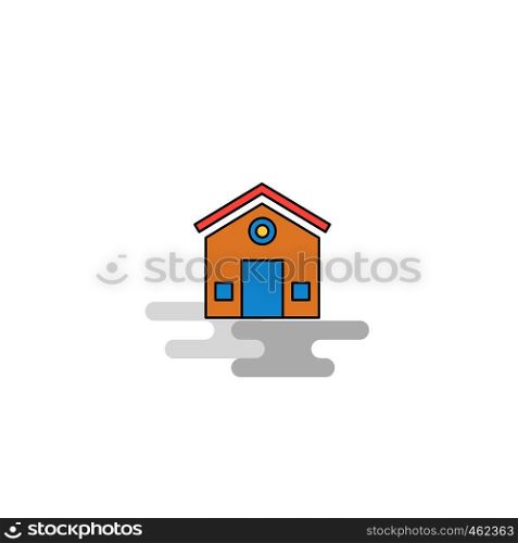 Flat House Icon. Vector