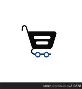 flat icon shopping cart vector art illustration. flat icon shopping cart vector art