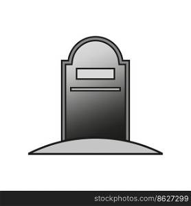 Flat icon with tombstone. Vector illustration. stock image. EPS 10.. Flat icon with tombstone. Vector illustration. stock image. 