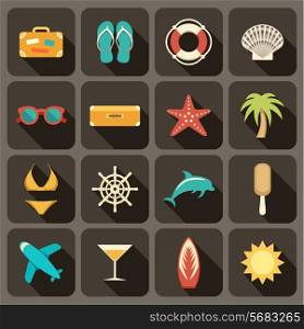 Flat icons set for Web and Mobile Applications