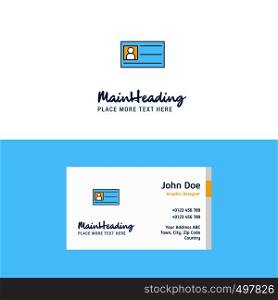 Flat ID card Logo and Visiting Card Template. Busienss Concept Logo Design
